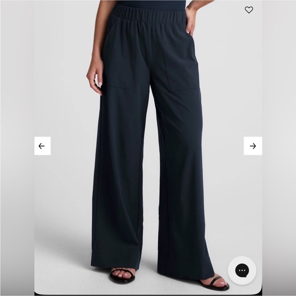 Beyond Yoga Wide Leg Navy Pants - Picture 3 of 10